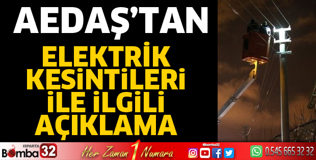 Elektrik kesintileri ile ilgili açıklama
