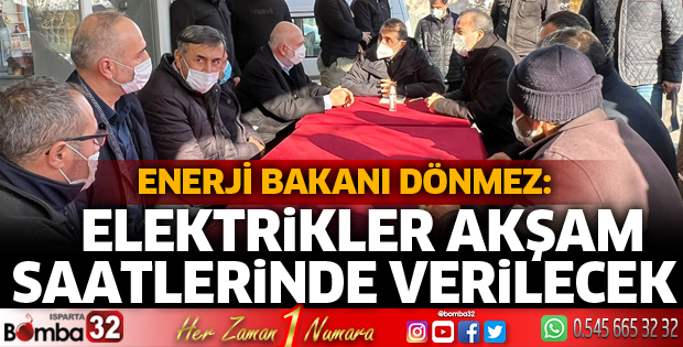 Elektrikler akşam saatlerinde verilecek