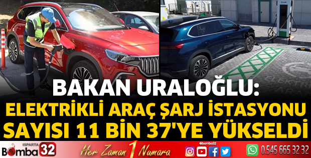 Elektrikli araç şarj istasyonu sayısı 11 bin 37'ye yükseldi