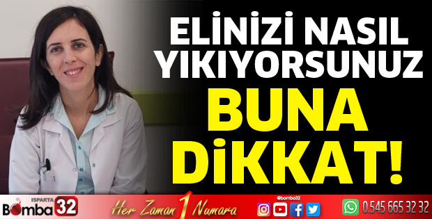 Elinizi yıkarken dikkat!