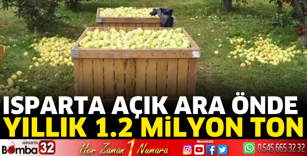 Elma üretiminde Isparta açık ara önde