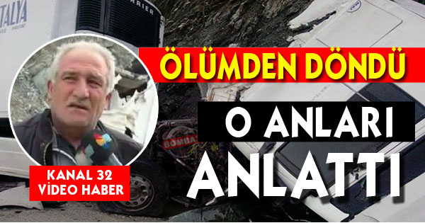 ELMA YÜKLÜ TIR DEVRİLDİ.