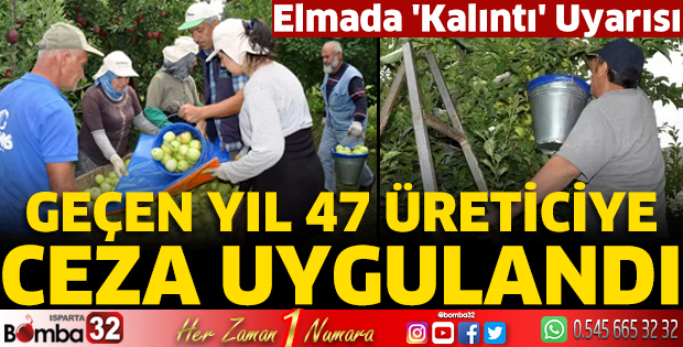 Elmada 'kalıntı' uyarısı; geçen yıl 47 üreticiye ceza uygulandı
