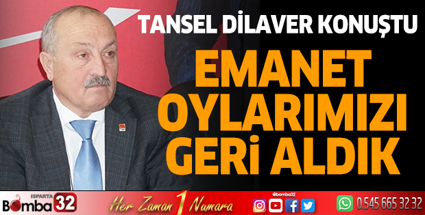 Emanet oylarımızı geri aldık