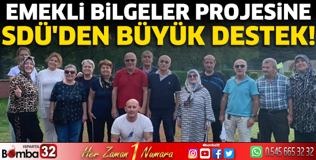 Emekli Bilgeler projesine SDÜ'den büyük destek!