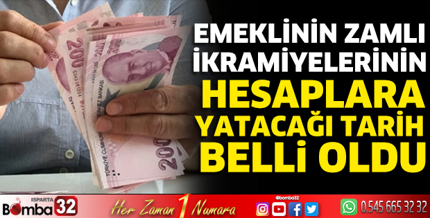 Emeklinin zamlı ikramiyelerinin hesaplara yatacağı tarih belli oldu