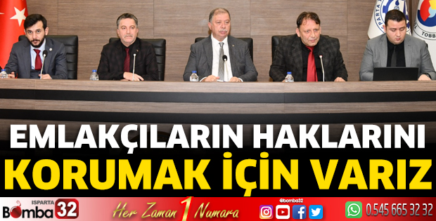 Emlakçıların haklarını korumak için varız