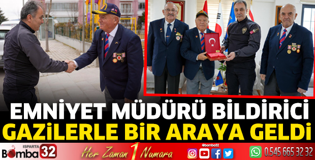 Emniyet Müdürü Bildirici gazilerle bir araya geldi