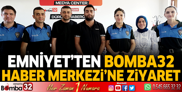 Emniyet’ten Bomba32 Haber Merkezi’ne ziyaret