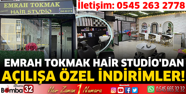 Emrah Tokmak Hair Studio'dan açılışa özel indirimler!