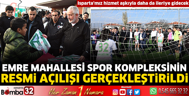 Emre Mahallesi Spor Kompleksinin resmi açılışı gerçekleştirildi