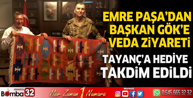 Emre Paşa’dan Başkan Gök’e veda ziyareti