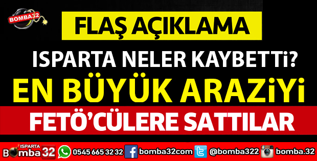 EN BÜYÜK ARAZİ FETÖCÜLERE SATILDI