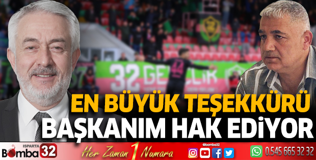 En büyük teşekkürü Şükrü başkanım hak ediyor