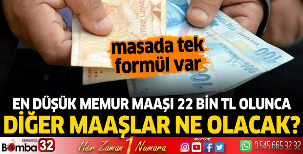 En düşük memur maaşı 22 bin TL olunca diğer maaşlar ne olacak?