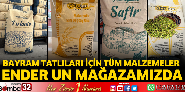 En lezzetli tatlılar için Ender un mağazasına uğrayın