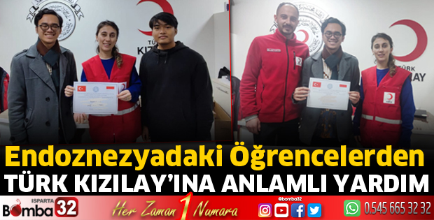 Endonezyadaki Öğrencilerden Türk Kızılay'ına Anlamlı Yardım