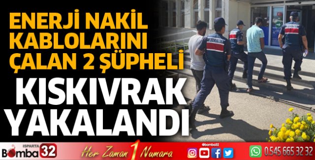 Enerji nakil kabloları hırsızları tutuklandı
