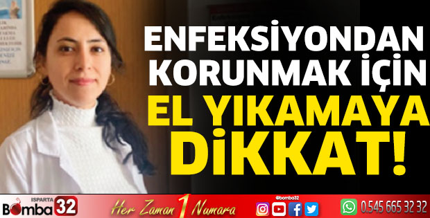 Enfeksiyondan korunmak için el yıkamaya dikkat