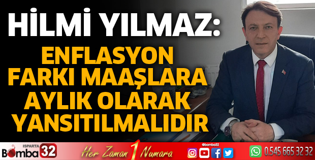 Enflasyon farkı maaşlara aylık olarak yansıtılmalıdır