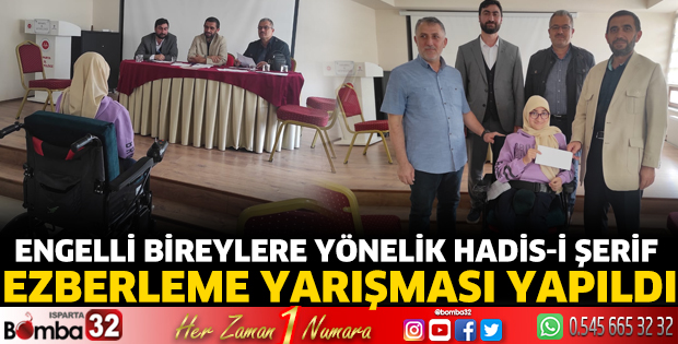 Engelli bireylere yönelik Hadis-i Şerif ezberleme yarışması yapıldı