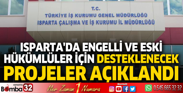 Engelli ve eski hükümlü proje başvuruları