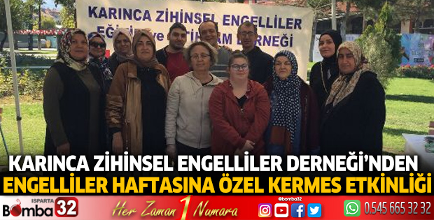 Engelliler haftasına özel kermes etkinliği 