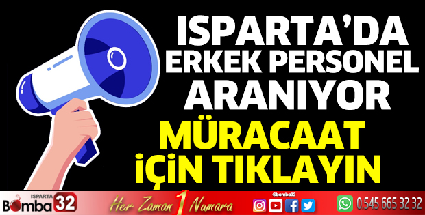 Erkek personel aranıyor