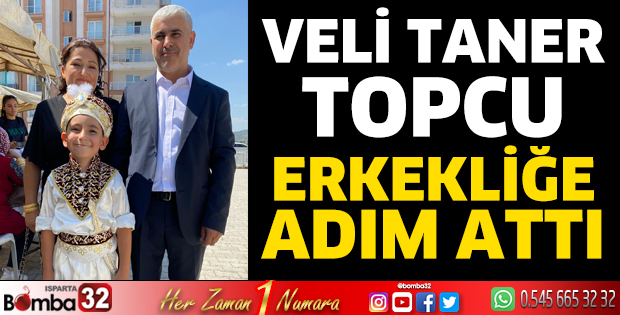 Erkekliğe adım attı
