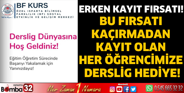 Erken kayıt fırsatı!
