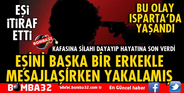 EŞİNİ BAŞKA BİR ERKEKLE MESAJLAŞIRKEN YAKALAYINCA İNTİHAR ETMİŞ