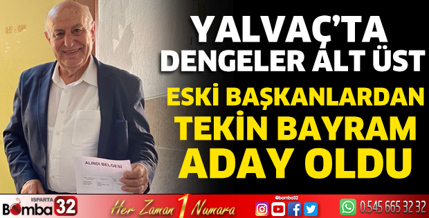 Eski başkanlardan Tekin Bayram aday oldu 
