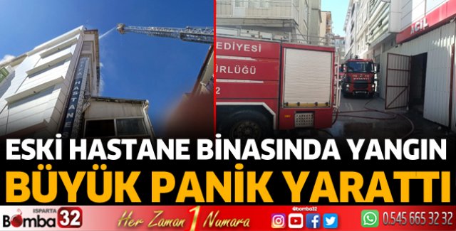Eski hastane binasında yangın