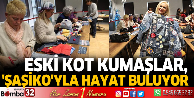 Eski kot kumaşlar, 'şaşiko'yla hayat buluyor