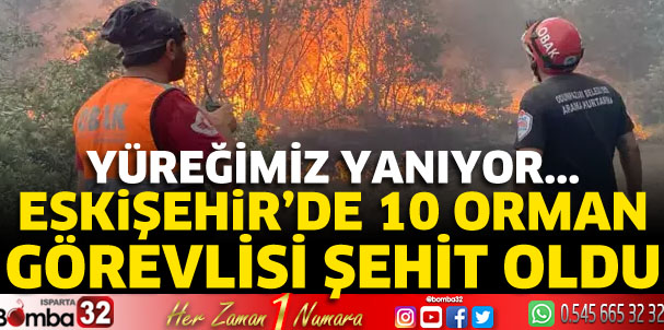 Eskişehir'deki orman yangınında 10 görevli şehit oldu!