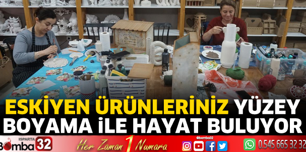 Eskiyen ürünleriniz yüzey boyama ile hayat buluyor