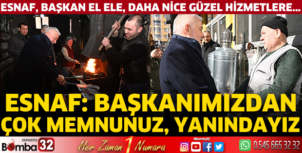 Esnaf: Başkanımızdan çok memnunuz, yanındayız