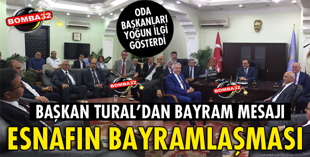 Esnaf bayramlaştı