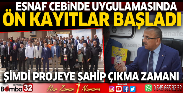 Esnaf Cebinde uygulamasında ön kayıtlar başladı