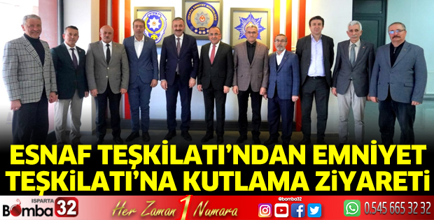 Esnaf Teşkilatı’ndan Emniyet Teşkilatı’na kutlama ziyareti 