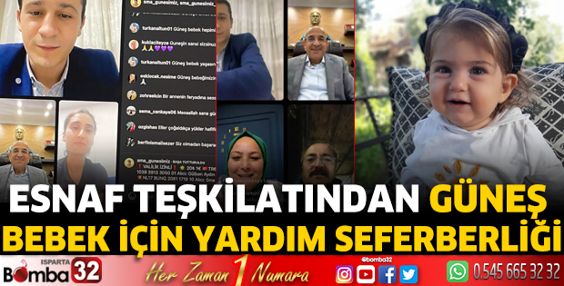 Esnaf teşkilatından Güneş Bebek için yardım seferberliği 