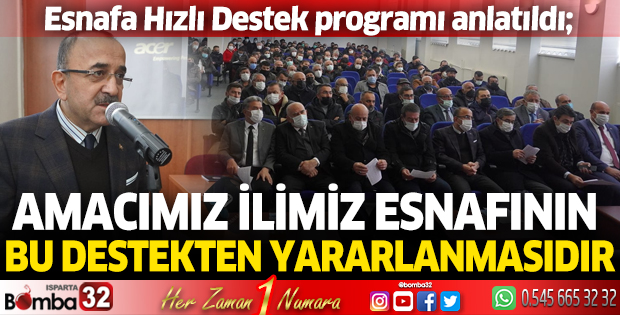Esnafa Hızlı Destek programı anlatıldı
