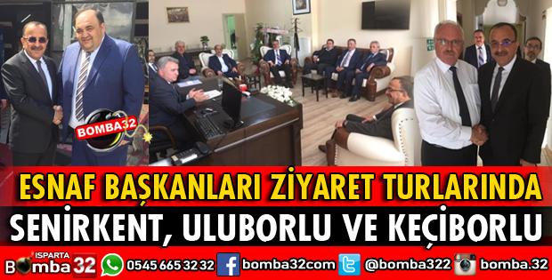 ESNAFIN BAŞKANLARINDAN BELEDİYE BAŞKANLARINA HAYIRLI OLSUN ZİYARETİ