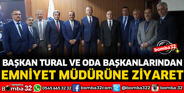 ESNAFIN BAŞKANLARINDAN EMNİYET MÜDÜRÜNE ZİYARET