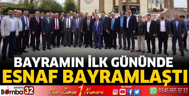 Esnaflar bayramlaştı