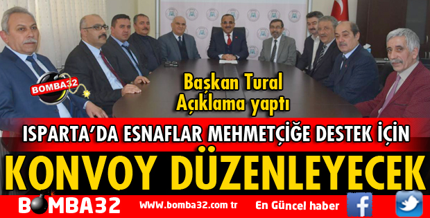 ESNAFLARDAN MEHMETÇİĞE DESTEK KONVOYU
