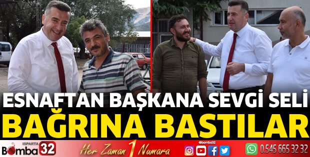 Esnaftan Başkana sevgi seli