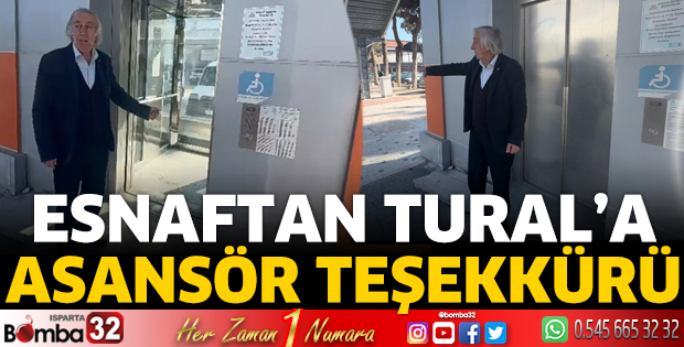 Esnaftan Tural’a asansör teşekkürü
