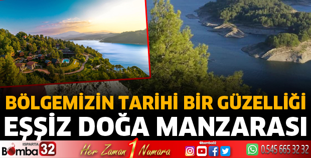 Eşsiz doğa manzarası Karacaören Barajı