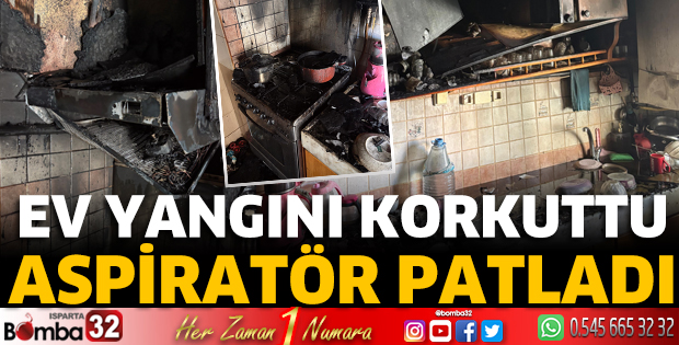 Ev yangını korkuttu